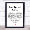 Lana Del Rey Once Upon A Dream White Heart Song Lyric Print