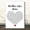 The Band Perry Mother Like Mine White Heart Song Lyric Print