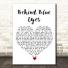 The Who Behind Blue Eyes White Heart Song Lyric Print