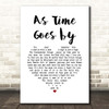 Teddy Wilson As Time Goes by White Heart Song Lyric Print