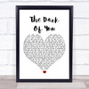 Breaking Benjamin The Dark Of You White Heart Song Lyric Print