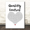 Jurassic 5 Quality Control White Heart Song Lyric Print