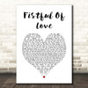 Antony And The Johnsons Fistful Of Love White Heart Song Lyric Print