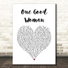 Peter Cetera One Good Woman White Heart Song Lyric Print