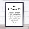 Sébastien Tellier La Ritournelle White Heart Song Lyric Print