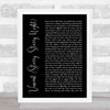 Don McLean Vincent (Starry, Starry Night) Black Script Song Lyric Quote Print