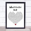 The Libertines What Katie Did White Heart Song Lyric Print