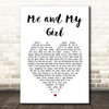 Bill Snibson and Sally Smith Me and My Girl White Heart Song Lyric Print