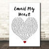 Britney Spears Email My Heart White Heart Song Lyric Print
