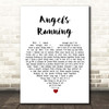 Cher Angels Running White Heart Song Lyric Print