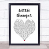 Frank Turner Little Changes White Heart Song Lyric Print