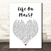 OneRepublic All This Time White Heart Song Lyric Print