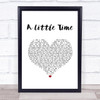 The Beautiful South A Little Time White Heart Song Lyric Print