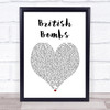 Declan McKenna British Bombs White Heart Song Lyric Print