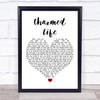 The Divine Comedy Charmed Life White Heart Song Lyric Print