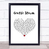 Elbow Gentle Storm White Heart Song Lyric Print
