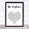 Keith Urban The Fighter White Heart Song Lyric Print