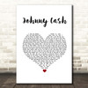 Kid Rock Johnny Cash White Heart Song Lyric Print