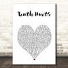 Lizzo Truth Hurts White Heart Song Lyric Print