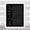 Nickelback Don't Ever Let It End Black Script Song Lyric Quote Print