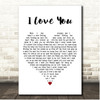 Climax Blues Band I Love You White Heart Song Lyric Print