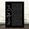 Alice Kristiansen Moon And Back Black Script Song Lyric Quote Print