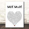 Maxi Priest Wild World White Heart Song Lyric Print