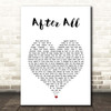 Peter Cetera After All White Heart Song Lyric Print