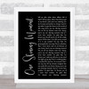 Diana Ross One Shining Moment Black Script Song Lyric Quote Print