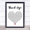 Florence + The Machine Third Eye White Heart Song Lyric Print