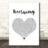 Christy Moore Beeswing White Heart Song Lyric Print