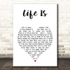 Runrig Life Is White Heart Song Lyric Print