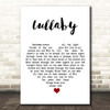 Don Francisco Lullaby White Heart Song Lyric Print