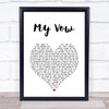 Scouting For Girls My Vow White Heart Song Lyric Print