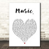 JoJo Music. White Heart Song Lyric Print