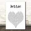 Joshua Kadison Jessie White Heart Song Lyric Print