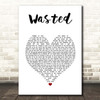 Kasabian Wasted White Heart Song Lyric Print
