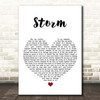 SuRie Storm White Heart Song Lyric Print