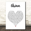Tori Amos China White Heart Song Lyric Print