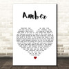 311 Amber White Heart Song Lyric Print