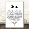 The 1975 Sex White Heart Song Lyric Print