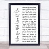 Jesse McCartney When You Wish Upon A Star White Script Song Lyric Print