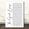 The Rifles The Great Escape White Script Song Lyric Print