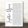 Janet Jackson Together Again White Script Song Lyric Print