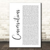 George Watsky Conversations White Script Song Lyric Print