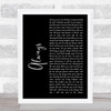 Atlantic Starr Always Black Script Song Lyric Quote Print