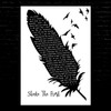 Tyler Childers & The Highwall Shake The Frost Black & White Feather & Birds Song Lyric Music Art Print