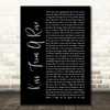 Seal Kiss From A Rose Black Script Song Lyric Quote Print