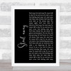 The Fureys Steal away Black Script Song Lyric Quote Print