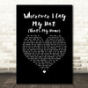 Paul Young Wherever I Lay My Hat (That's My Home) Black Heart Song Lyric Music Art Print